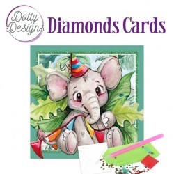 (DDDC1173)Dotty Designs Diamond Cards -  Elephant Party