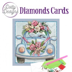 (DDDC1175)Dotty Designs Diamond Cards - Wedding Car