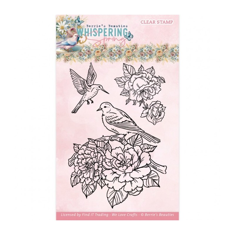 (BBCS10004)Clear Stamps - Berries Beauties - Whispering Spring - Birds