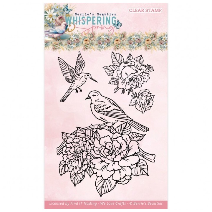 (BBCS10004)Clear Stamps - Berries Beauties - Whispering Spring - Birds