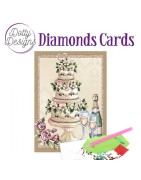 (DDDC1176)Dotty Designs Diamond Cards - Wedding Cake