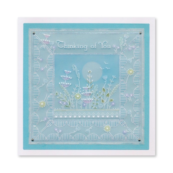 (GRO-FL-42190-01)Groovi® Baby plate A6 JAZZ'S YOU BRIGHTEN MY DAY - FLORAL PANELS