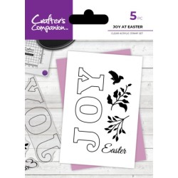 (CC-CA-ST-JAE)Crafter's Companion Joy At Easter 5x2.8 Inch Clear Stamps (5pcs)