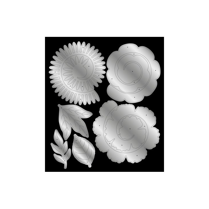 (S-FE-MD-BEBO)Crafter's Companion Floral Elegance Metal Die Beautiful Blooms