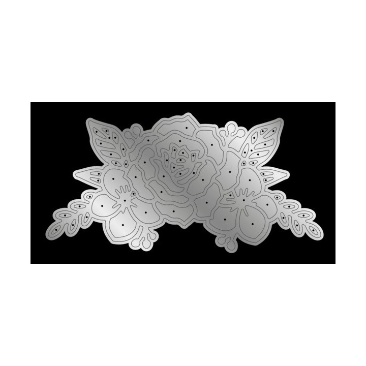 (S-FE-MD-STFL)Crafter's Companion Floral Elegance Metal Die Statement Floral