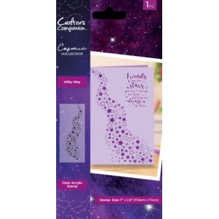 (COS-CA-ST-MIWA)Crafter's Companion Cosmic Collection Clear Stamp Milky Way