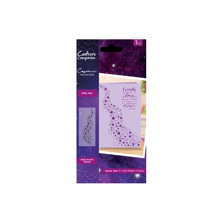 (COS-CA-ST-MIWA)Crafter's Companion Cosmic Collection Clear Stamp Milky Way