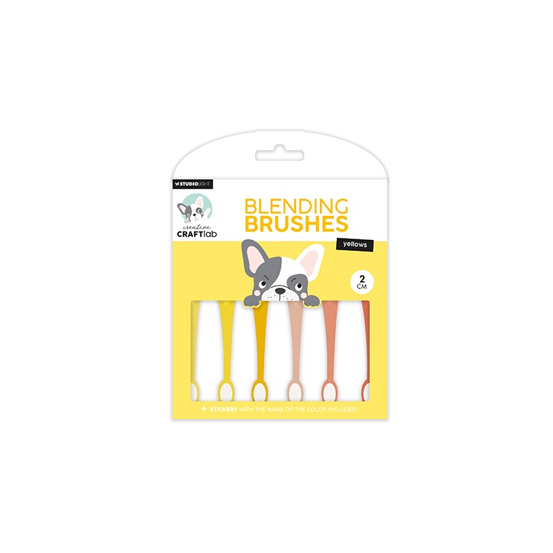 (SL-ES-BBRU10)Studio light Ink Blending brushes 2cm soft brush yellows Essentials nr.10