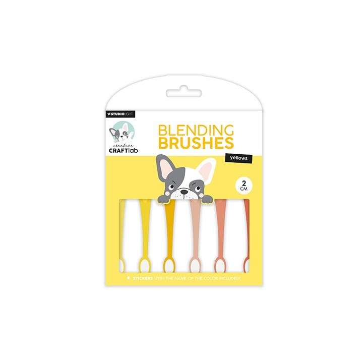 (SL-ES-BBRU10)Studio light Ink Blending brushes 2cm soft brush yellows Essentials nr.10