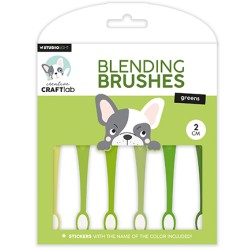 (SL-ES-BBRU11)Studio light Ink Blending brushes 2cm soft brush greens Essentials nr.11