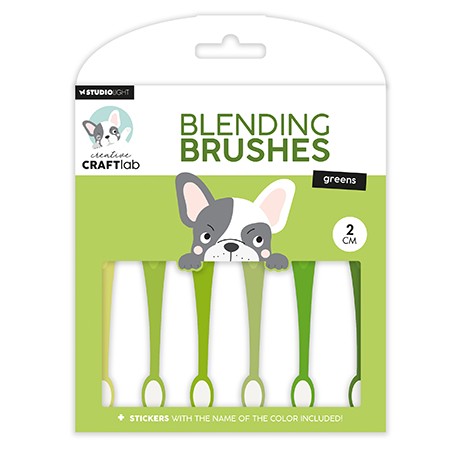 (SL-ES-BBRU11)Studio light Ink Blending brushes 2cm soft brush greens Essentials nr.11