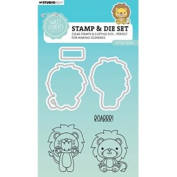 (SL-SS-SCD76)Studio Light Stamp & Cutting Die Little Lion Sweet Stories nr.76