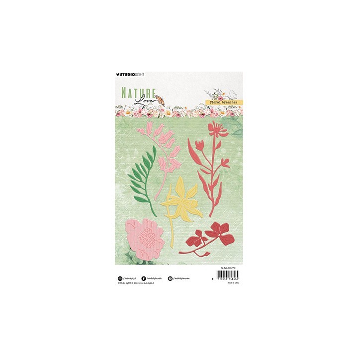 (SL-NL-CD770)Studio Light Cutting Die Floral branches Nature Lover nr.770