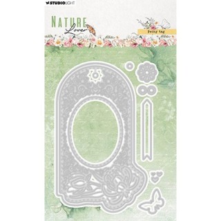 (SL-NL-CD772)Studio Light Cutting Die Peony tag Nature Lover nr.772