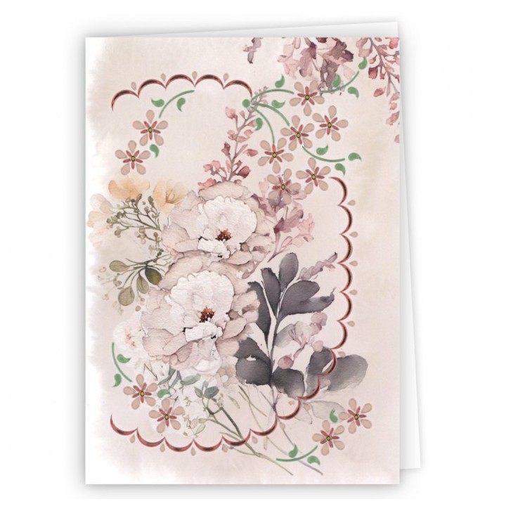 (DODOPPA6001)Dot And Do Cards A6 1 - Wedding Flowers