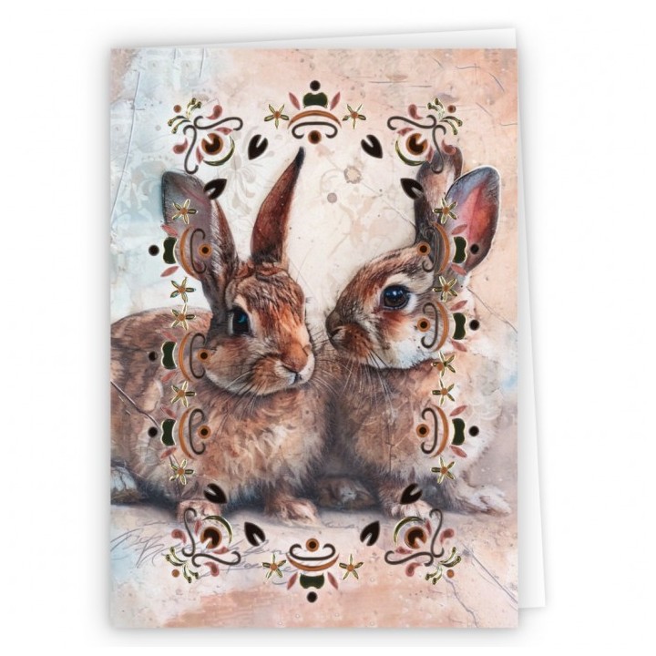 (DODOPPA6002)Dot And Do Cards A6 2 -Rabbit