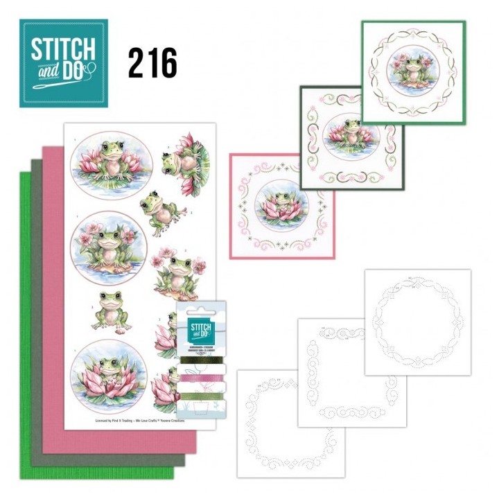 (STDO216)Stitch And Do 216 - Yvonne Creations - Happy Frog