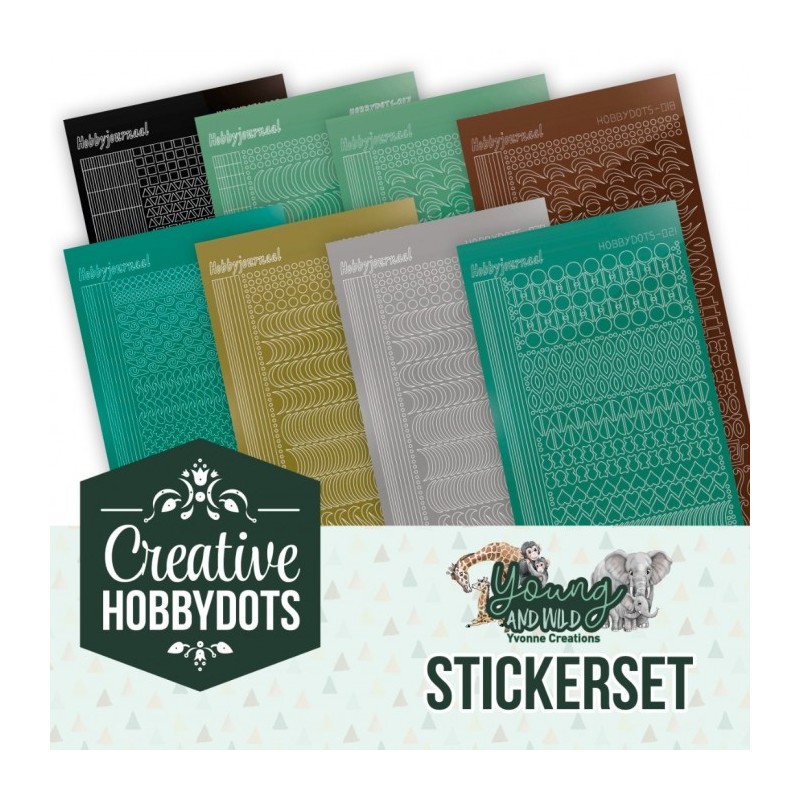(CHSTS047)Stickerset Creative Hobbydots 47