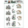 (SB10914)3D Push Out - Yvonne Creations - Young And Wild - Monkey