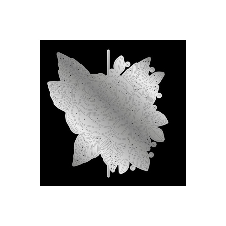 (GEM-MD-CAD-RBLO)Crafter's Companion Half Create-a-Card Dies Rose Bloom