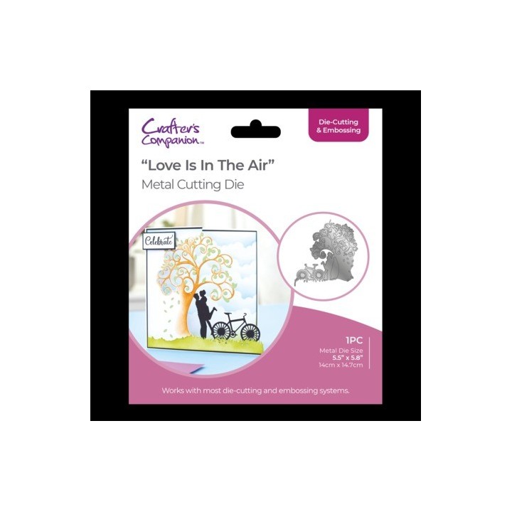 (GEM-MD-CAD-LITA)Crafter's Companion Half Create-a-Card Dies Love Is in the Air