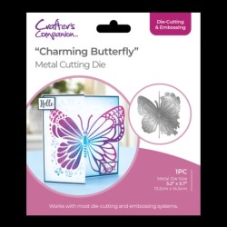 (GEM-MD-CAD-CHBU)Crafter's Companion Half Create-a-Card Dies Charming Butterfly