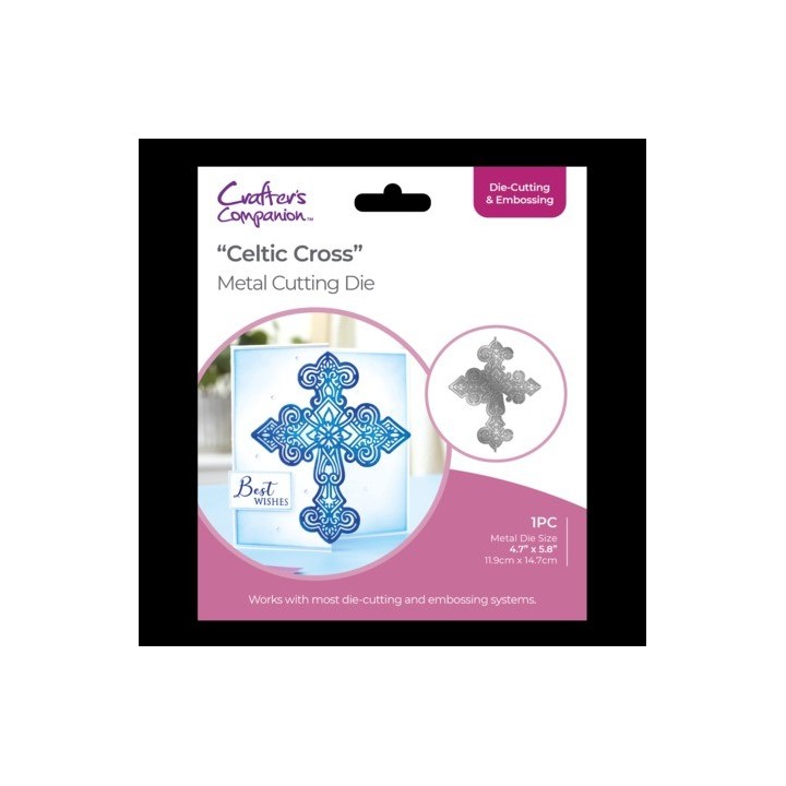(GEM-MD-CAD-CECR)Crafter's Companion Half Create-a-Card Dies Celtic Cross