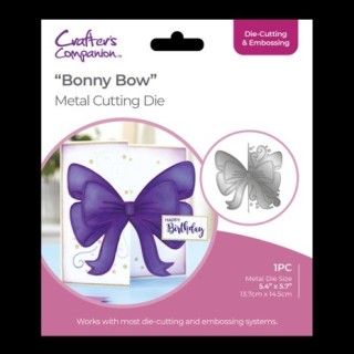 (GEM-MD-CAD-BOBO)Crafter's Companion Half Create-a-Card Dies Bonny Bow