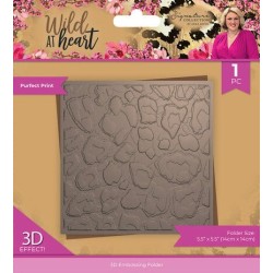 (SIG-WAH-3D-EF5-PUP)Crafter's Companion Wild at Heart 3D Embossing Folder Purfect Print