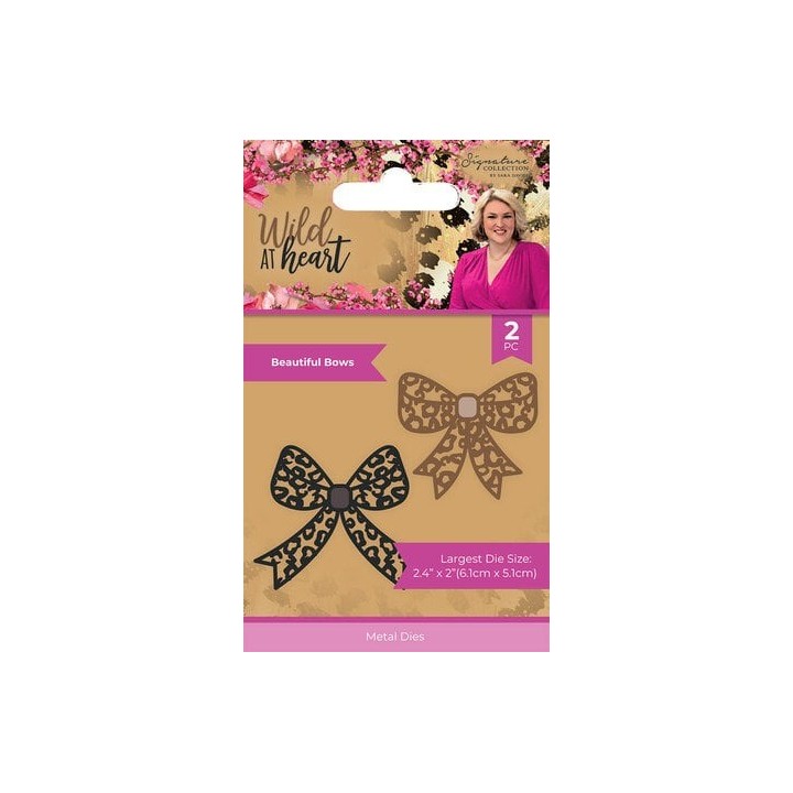 (SIG-WAH-MD-BEBO)Crafter's Companion Wild at Heart Metal Dies Beautiful Bows
