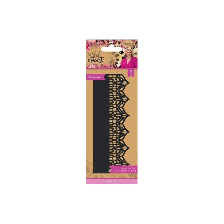 (SIG-WAH-MD-DELL)Crafter's Companion Wild at Heart Metal Die Delicate Lace