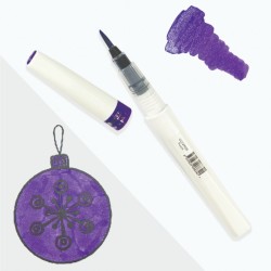 (CO729025)Winkles Shimmer Glitter Pen - Purple