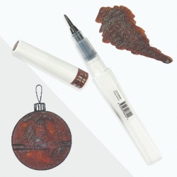 (CO729040)Winkles Shimmer Glitter Pen - Deep Brown