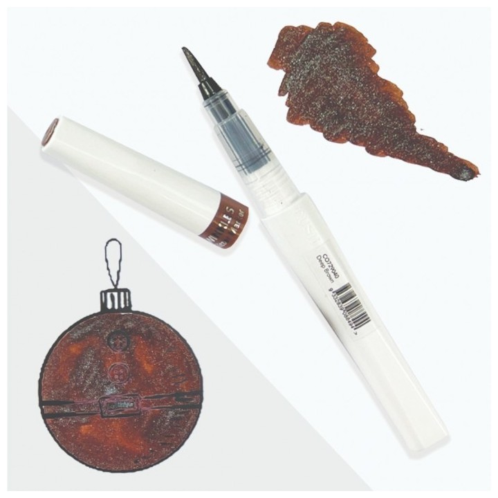 (CO729040)Winkles Shimmer Glitter Pen - Deep Brown