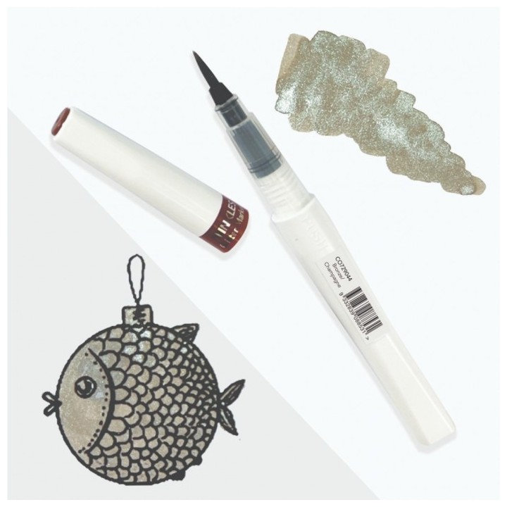 (CO729044)Winkles Shimmer Glitter Pen - Bronze