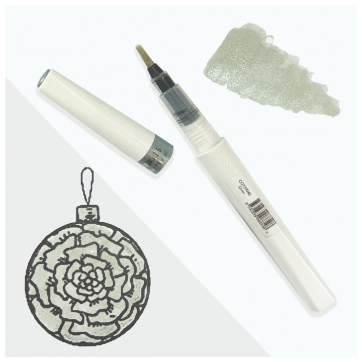(CO729045)Winkles Shimmer Glitter Pen - Silver