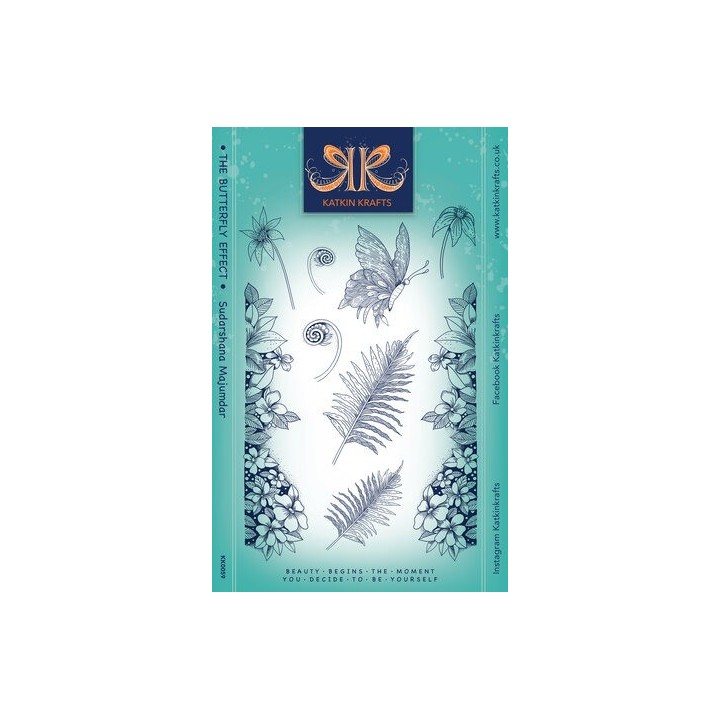 (KK0059)Katkin Krafts The Butterfly Effect A5 Clear Stamp Set