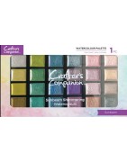 (CC-SHWAPAL-SB)Crafter's Companion Shimmer Watercolour Palette Sunbeam