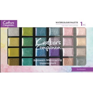 (CC-SHWAPAL-SB)Crafter's Companion Shimmer Watercolour Palette Sunbeam