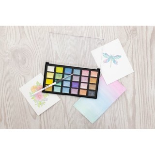 (CC-SHWAPAL-SB)Crafter's Companion Shimmer Watercolour Palette Sunbeam
