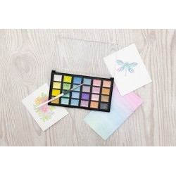 (CC-SHWAPAL-SB)Crafter's Companion Shimmer Watercolour Palette Sunbeam
