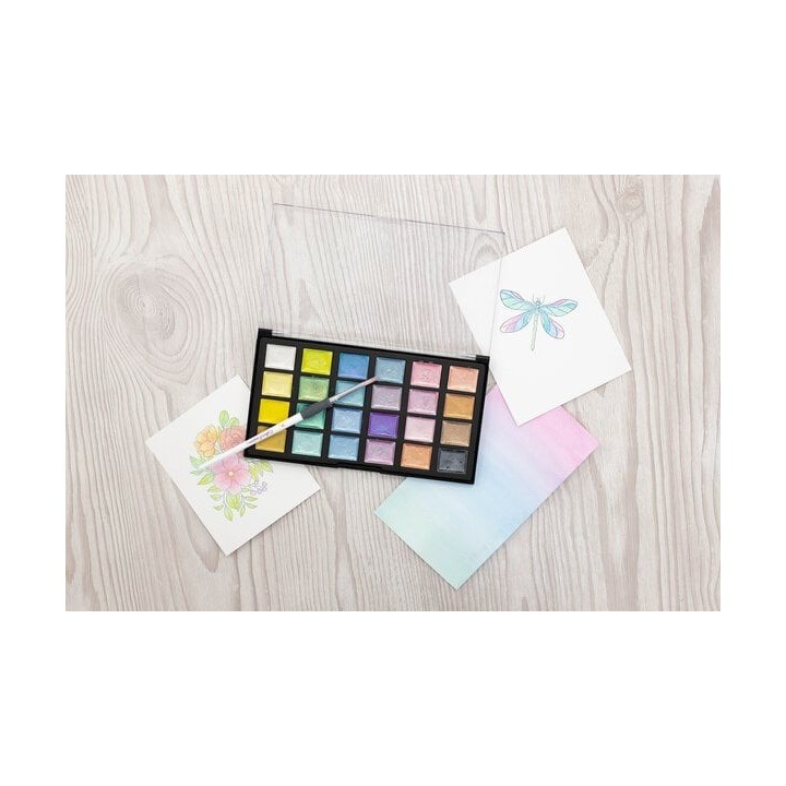 (CC-SHWAPAL-SB)Crafter's Companion Shimmer Watercolour Palette Sunbeam (CC-SHWAPAL-SB)Crafter's Companion Shimmer Watercolour Palette Sunbeam