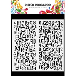 (470.784.094)Dutch Shape Mask Art Slimline Letters & Numbers