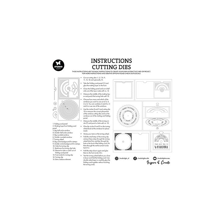 (SL-ES-CD806)Studio Light SL Cutting Die Rotation wheel Essentials nr.806