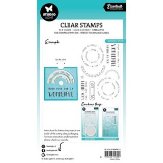 (SL-ES-STAMP633)Studio light SL Clear stamp Rotation wheel Essentials nr.633