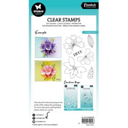 (SL-ES-STAMP634)Studio light SL Clear stamp Floral pop-up Essentials nr.634