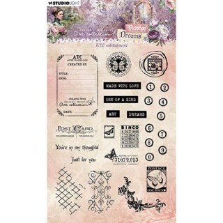 (JMA-VD-STAMP611)Studio Light Clear Stamp ATC embellishments Victorian Dreams nr.611