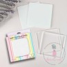 (DMCA6979)Dress My Craft Acrylic Curved Square Coasters With Outer Ring (2x2pcs)