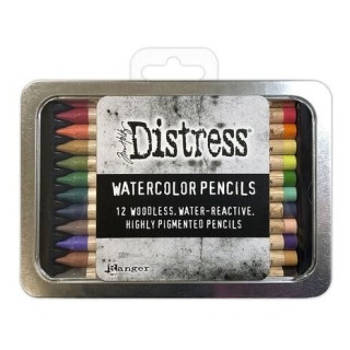(TDH83580)Ranger Tim Holtz Distress Watercolor Pencils 12 st Kit 4