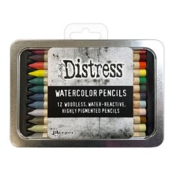 (TDH83597)Ranger Tim Holtz Distress Watercolor Pencils 12 st Kit 5